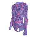 Nike Swim Doodle Floral Girls' Long Sleeve One Piece