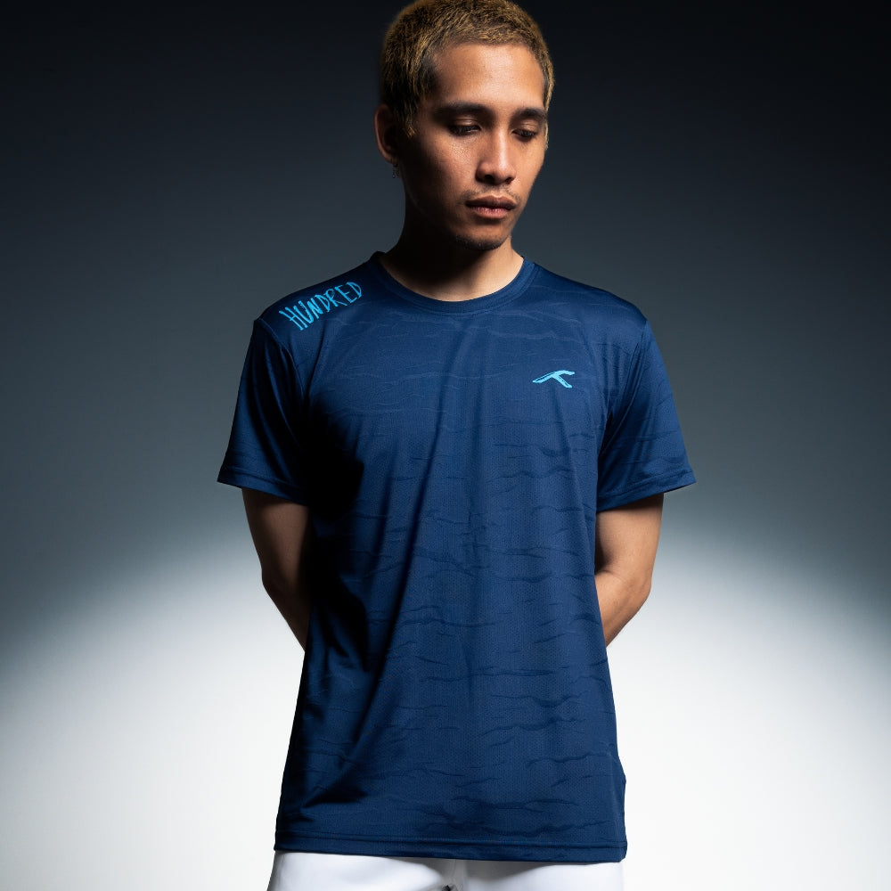 Hundred Textured Unisex Round Neck Tee