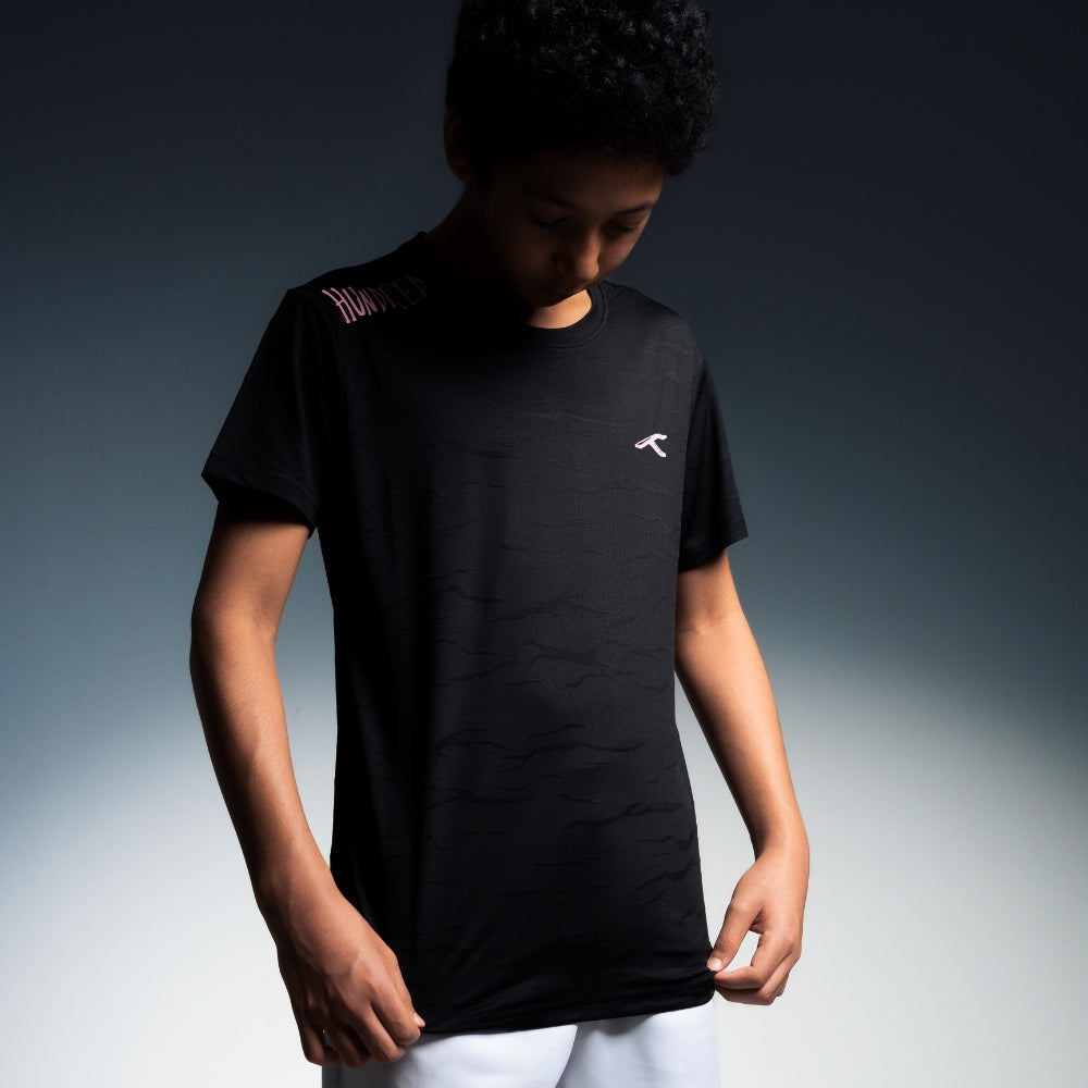 Hundred Textured Unisex Round Neck Tee