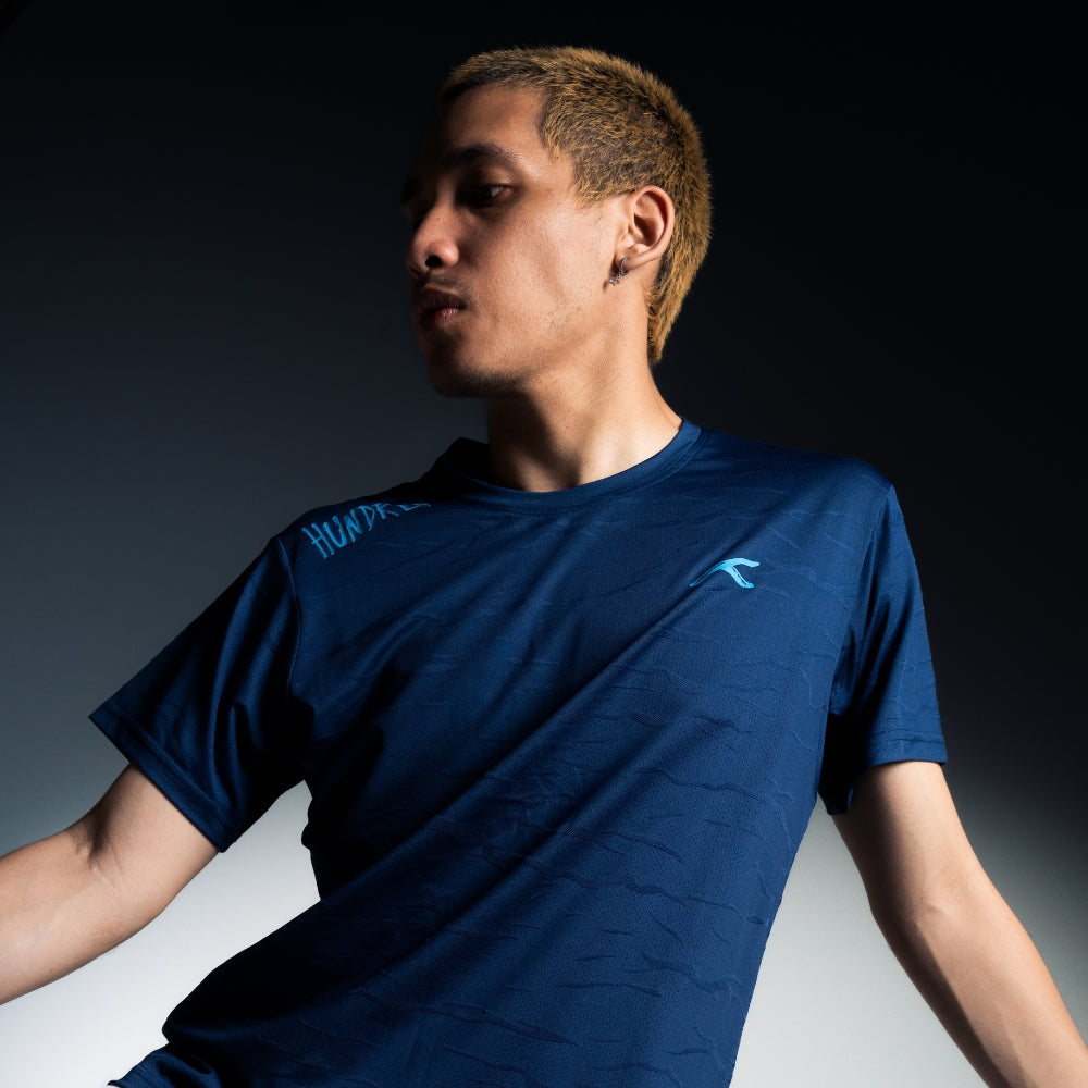 Hundred Textured Unisex Round Neck Tee