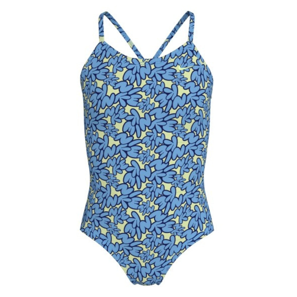 Nike Swim Bubble Script Girls' Crossback One Piece