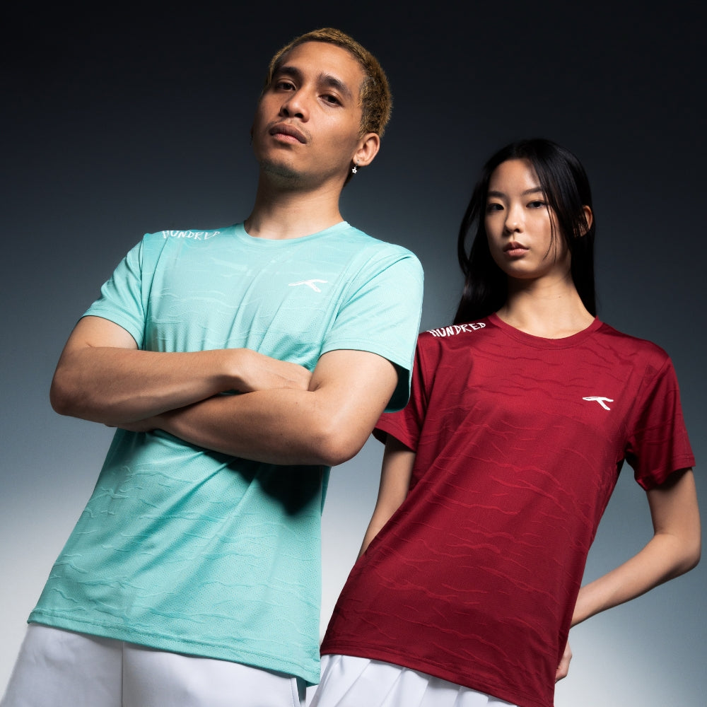 Hundred Textured Unisex Round Neck Tee