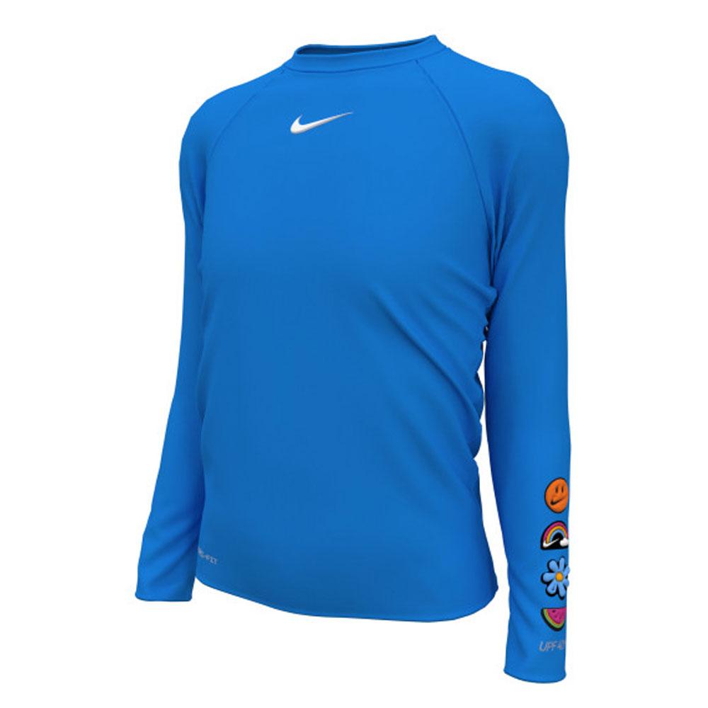 Nike Swim Charms Hydroguard Girl's Long Sleeve Top