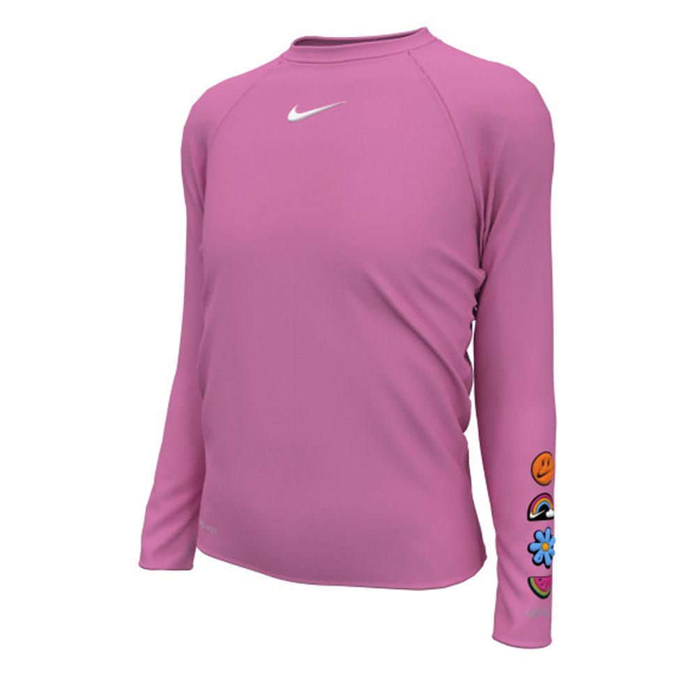Nike Swim Charms Hydroguard Girl's Long Sleeve Top