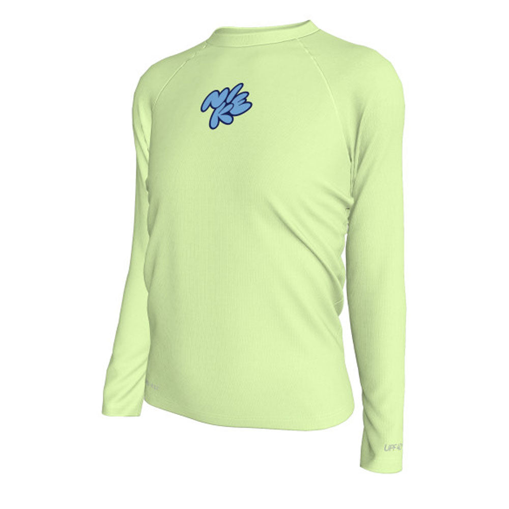 Nike Swim Bubble Script Girl's Dri-FIT Long-Sleeve Hydroguard