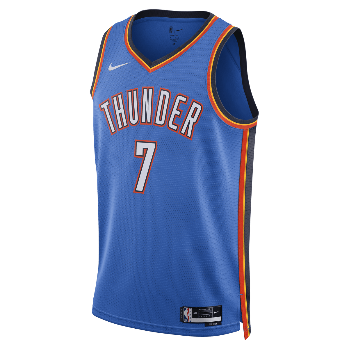 Nike Oklahoma City Thunder Icon Edition 2022/23 NBA "Holmgren" Men's Jersey