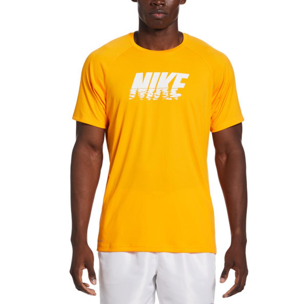 Nike Swim Sunset Logo Short-Sleeve Hydroguard - SportsClick