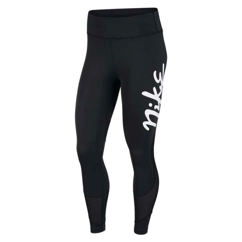 Nike 3/4 running tights FAST with mesh in black