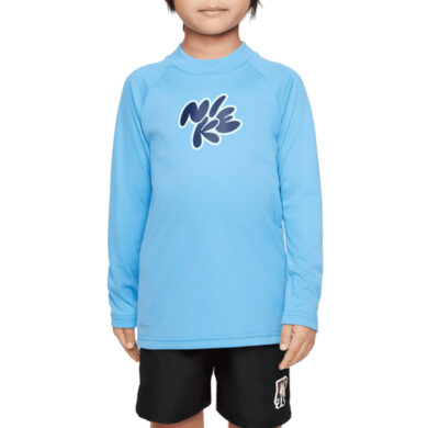Nike Swim Bubble Script Boy's Long-Sleeve Hydroguard