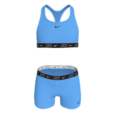 Nike Swim Logo Tape Girl's Racerback Bikini & Short Set